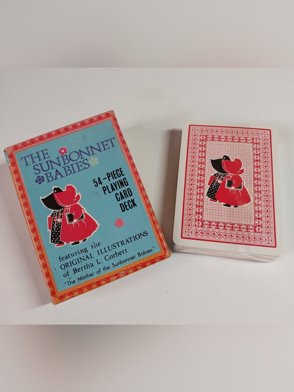 Vintage Sunbonnet Babies 54-Piece Playing Card Deck